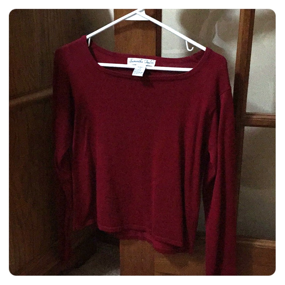 Crimson red sweater